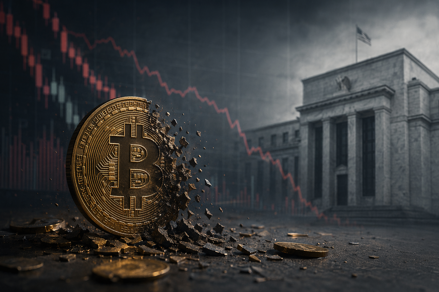 Bitcoin Drops to $77,000 as Spot ETFs Post $1Bn Weekly Outflow on Sticky Inflation Fears