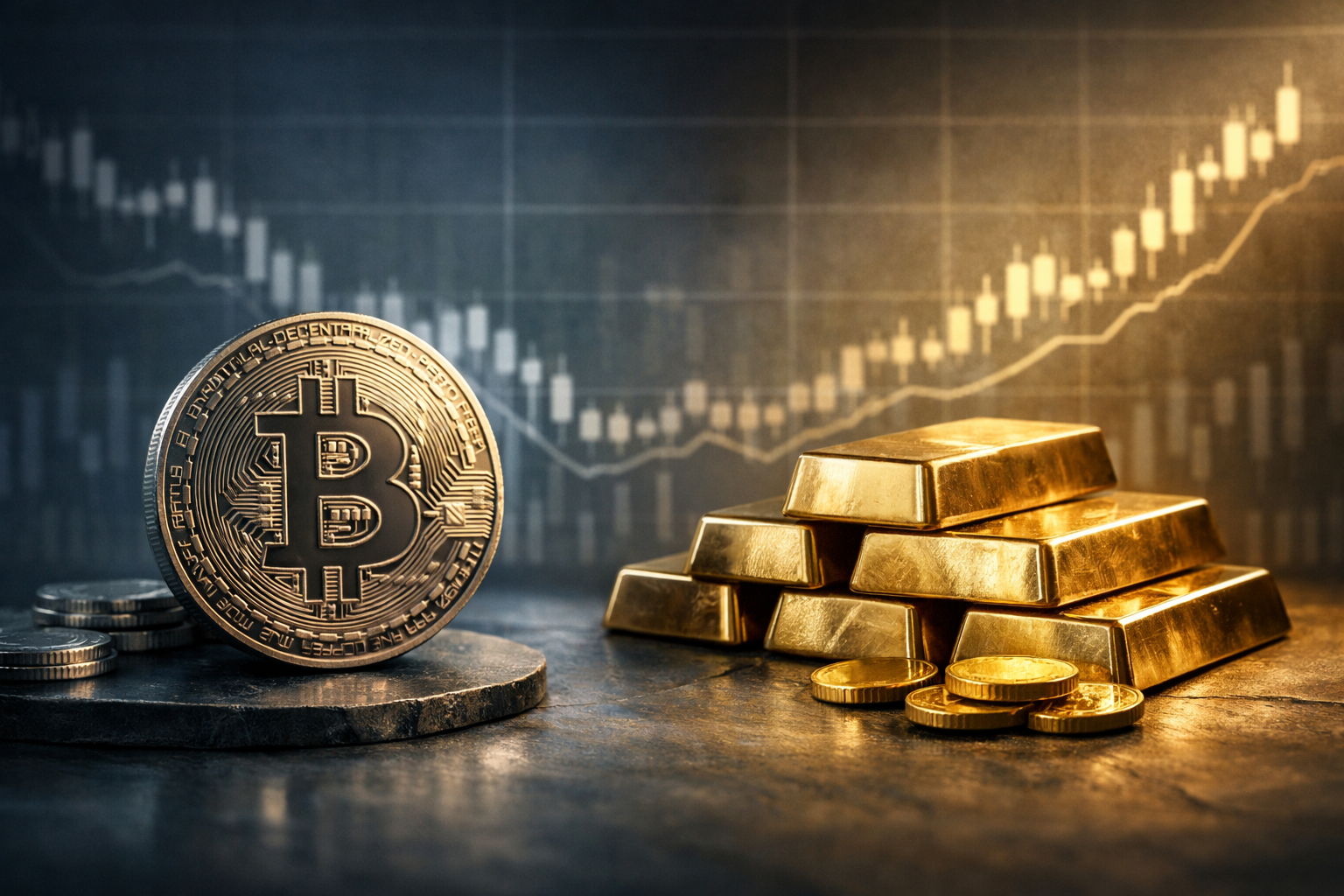 Bitcoin v/s Gold: Which Asset Wins by 2026 as BTC Trades at $76K and Gold Eyes $6,000?